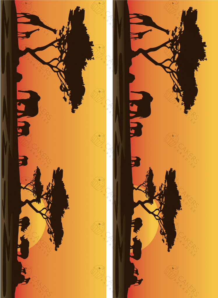 A4 Edible Icing Image - African Sunset 1