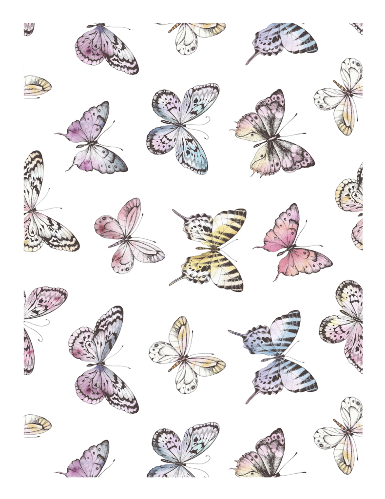 Edible Icing Cupcake Cake Topper Image Butterfly colourful butterflies