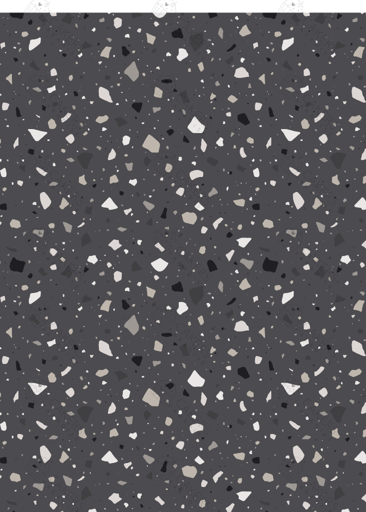 A4 Edible Icing Image - Terrazzo Dark Grey