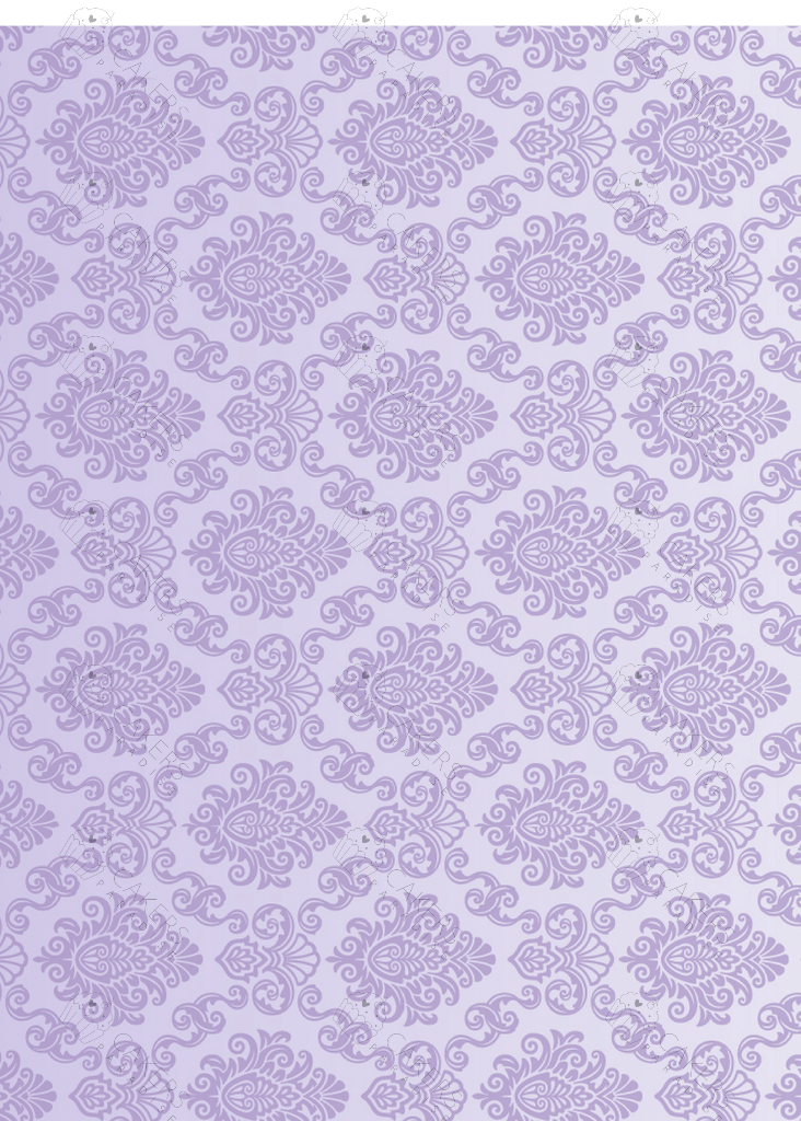 A4 Edible Icing Image - Damask Purple