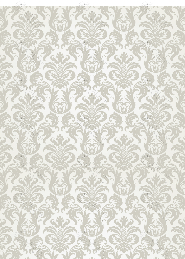 A4 Edible Icing Image - Damask Grey
