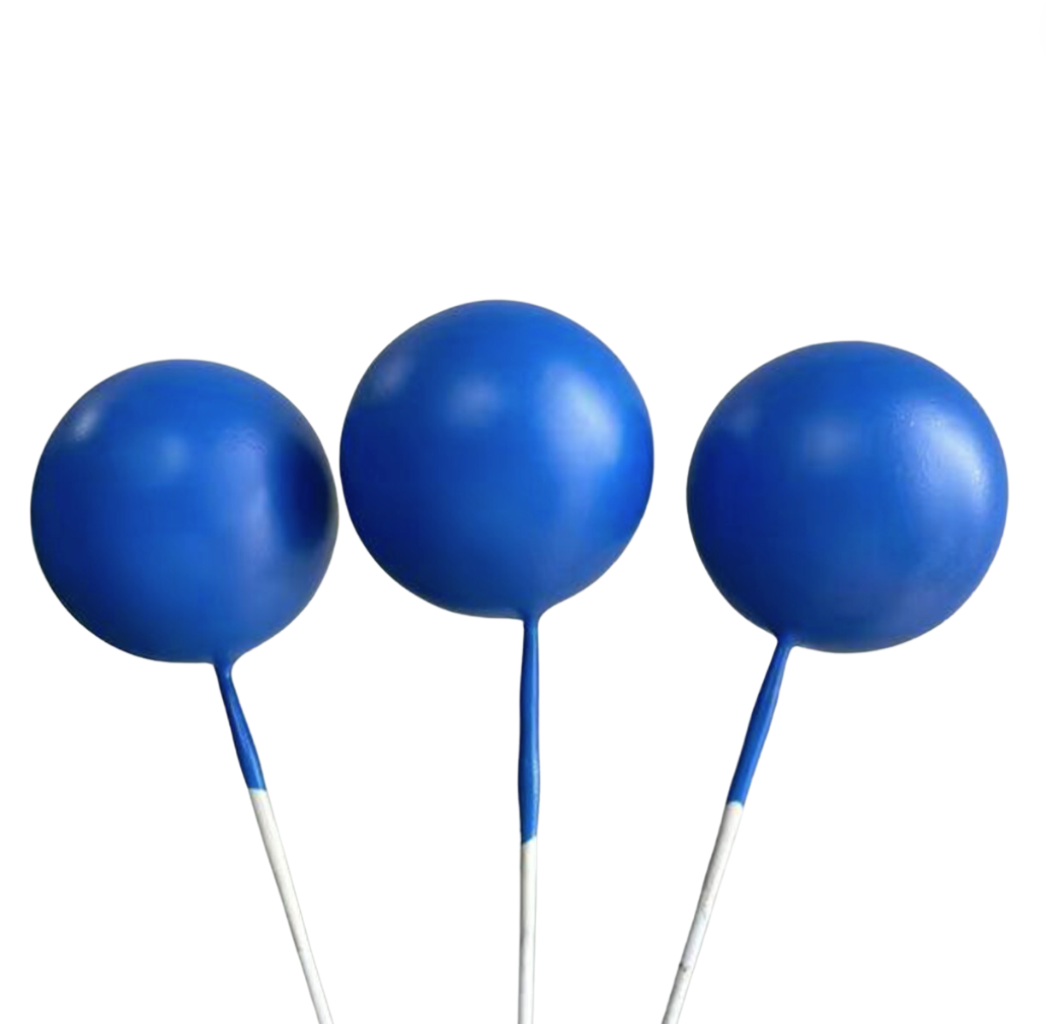 Cake Balls 12pc Mixed Sizes Matte Royal Blue