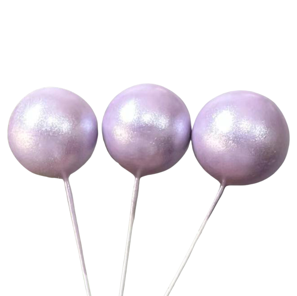 Cake Balls 12pc Mixed Sizes - Shimmer Lilac