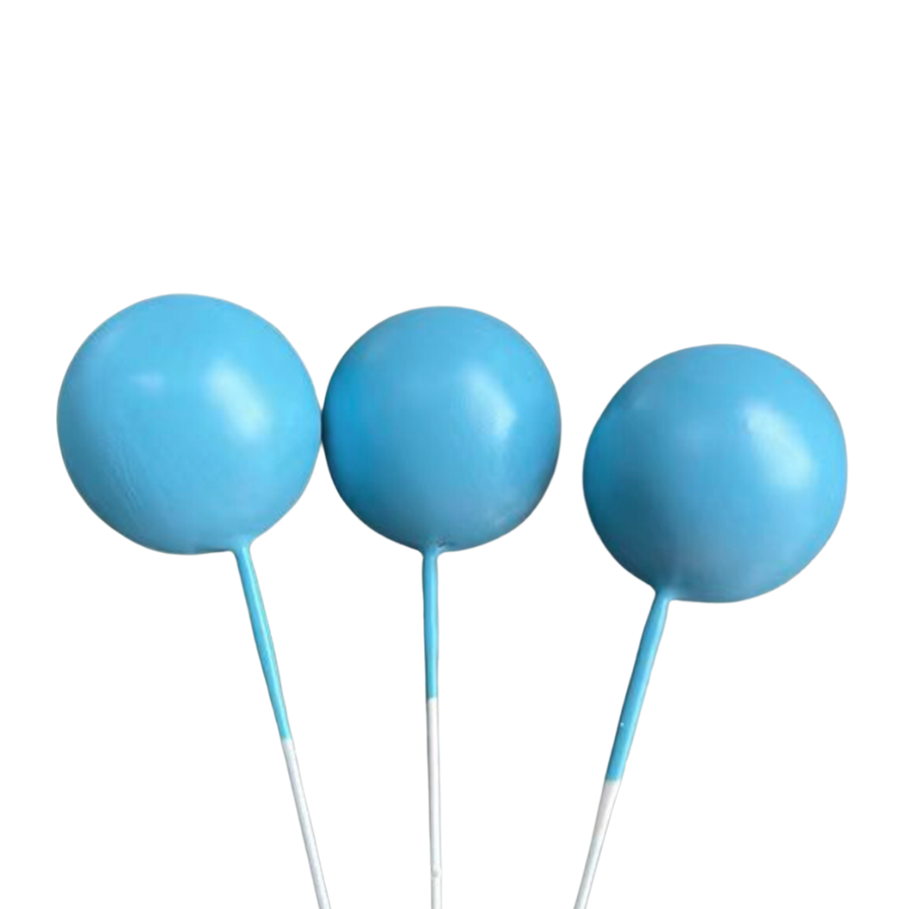 Cake Balls 12pc Mixed Sizes - Matte Blue
