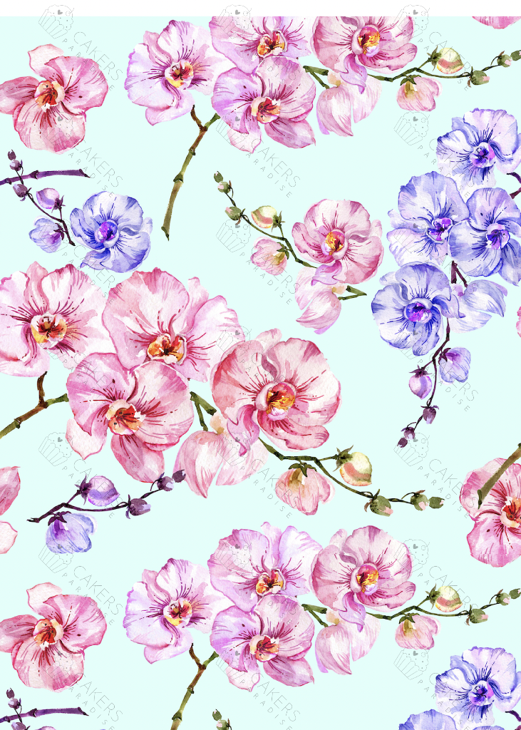 A4 Edible Icing Image - Tropical Orchid