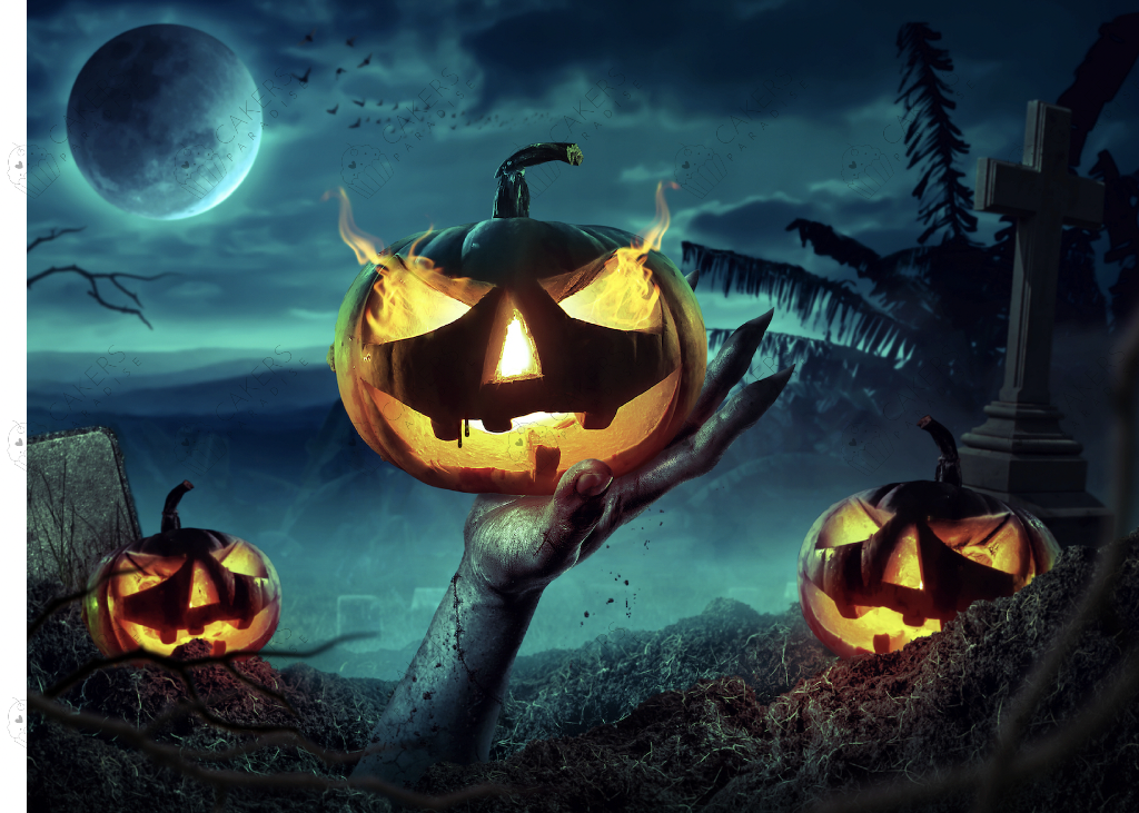 A4 Edible Icing Image - Halloween
