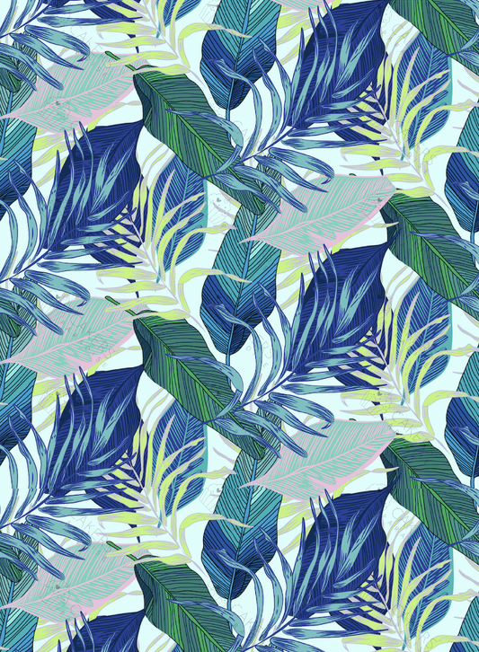 A4 Edible Icing Image - Tropical Leaves 1