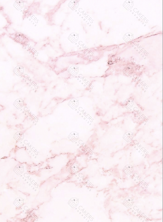 A4 Edible Icing Image - Marble Pink Soft