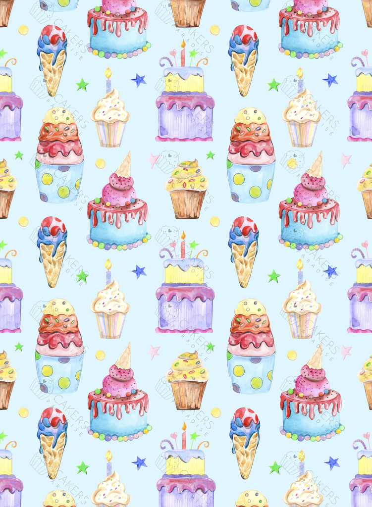 A4 Edible Icing Image - Sweets 2