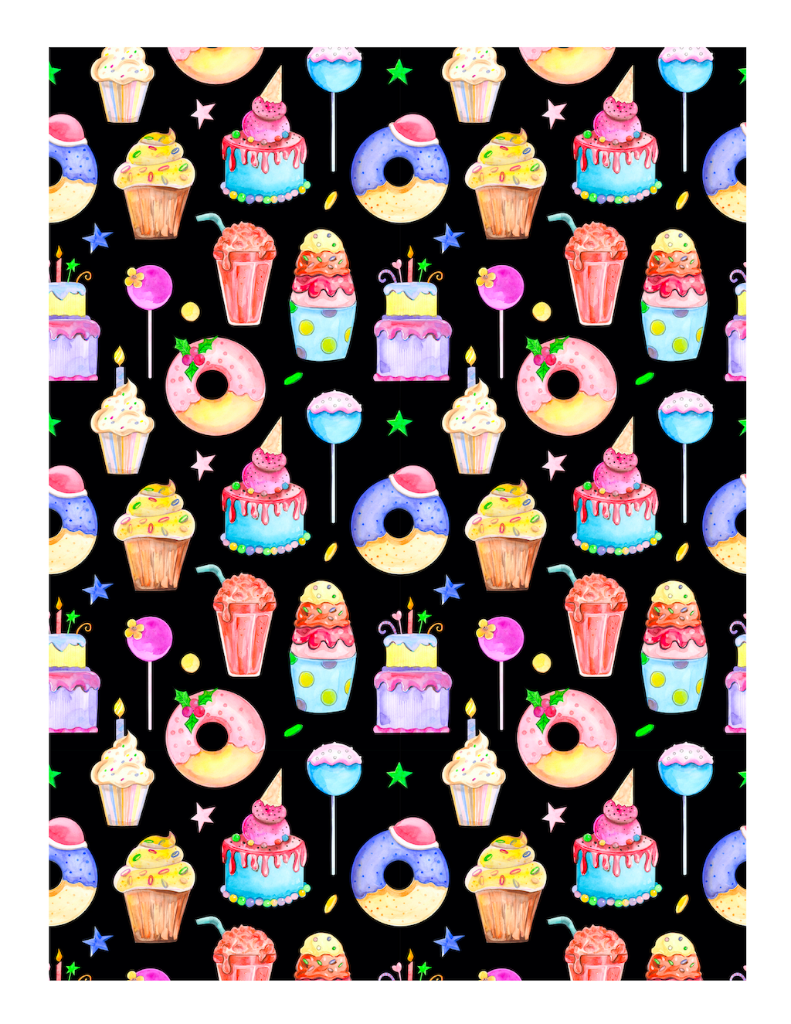 Edible Icing Cupcake Cake Topper Image Birthday cake ice cream cupcake
