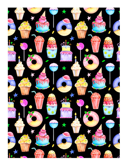 Edible Icing Cupcake Cake Topper Image Birthday cake ice cream cupcake