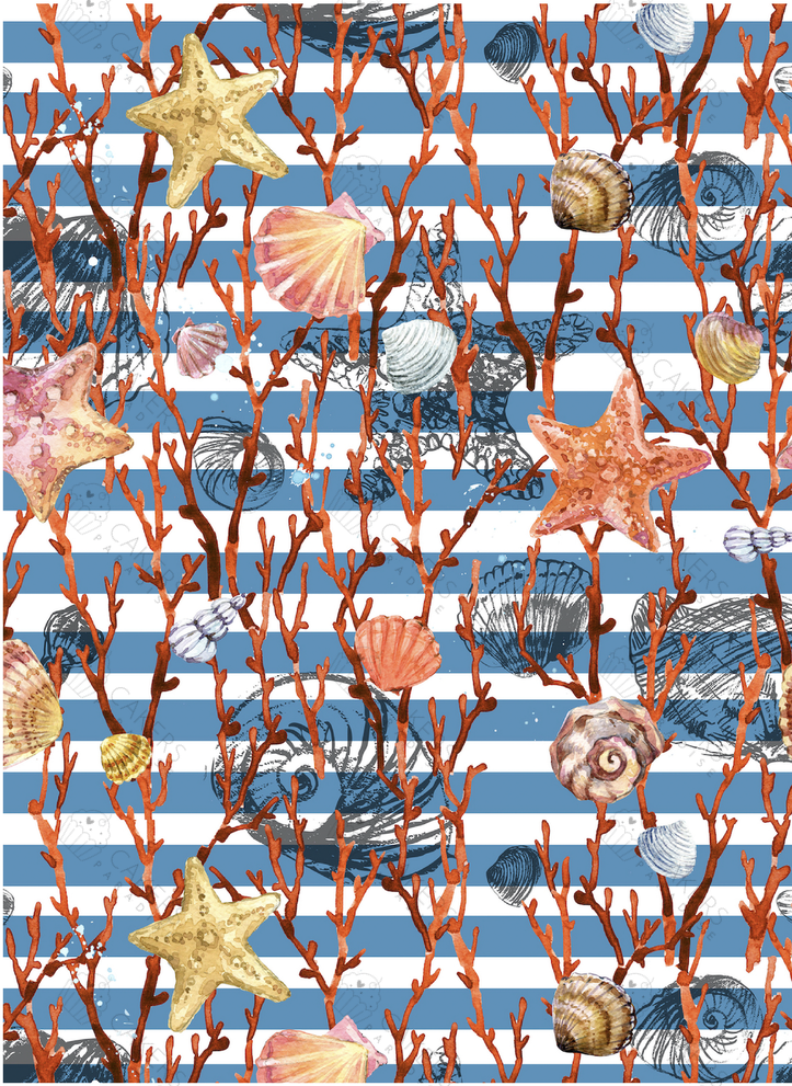 A4 Edible Icing Image - Nautical 1