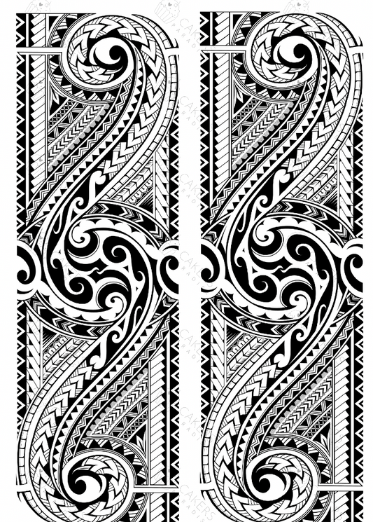 A4 Edible Icing Image - Polynesian Tribal 1