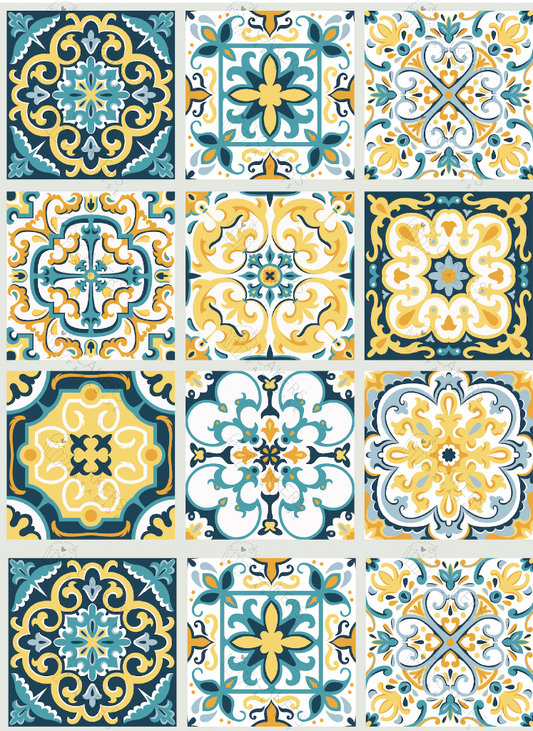 A4 Edible Icing Image - Tiles 2