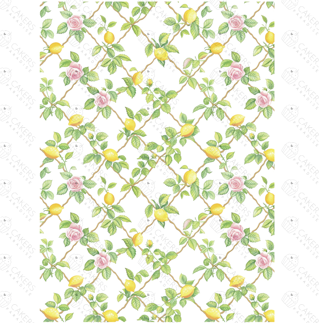 A4 Edible Icing Image - Rosy Lemons