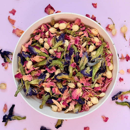 Dried Edible Flowers 20g - Blushing Butterfly sweet  Element Studio Cakers Paradise