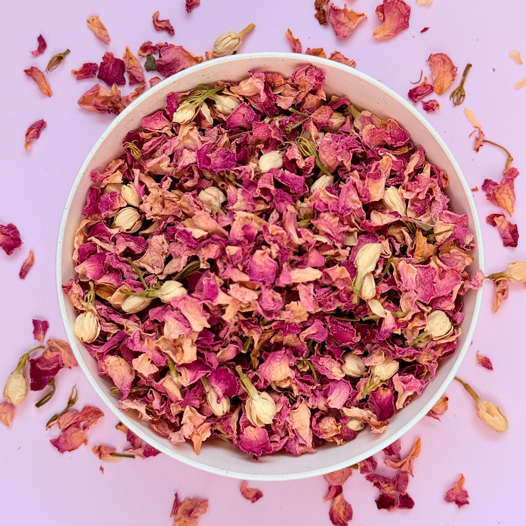 Dried Edible Flowers 20g - Blushing Jasmine Element Studio Cakers Paradise