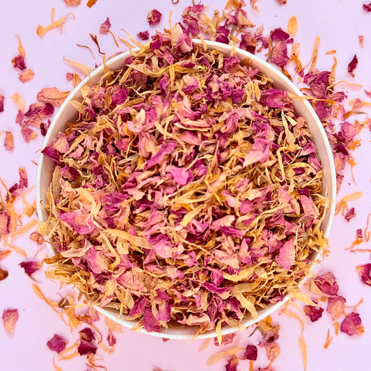 Dried Edible Flowers 20g - Golden Blush sweet element studio cakers paradise