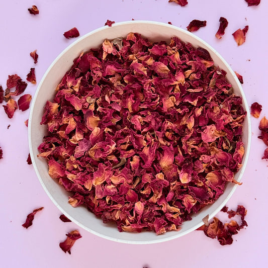 Dried Edible Flowers 20g - Rose Petals Red sweet Element Studio Cakers Paradise