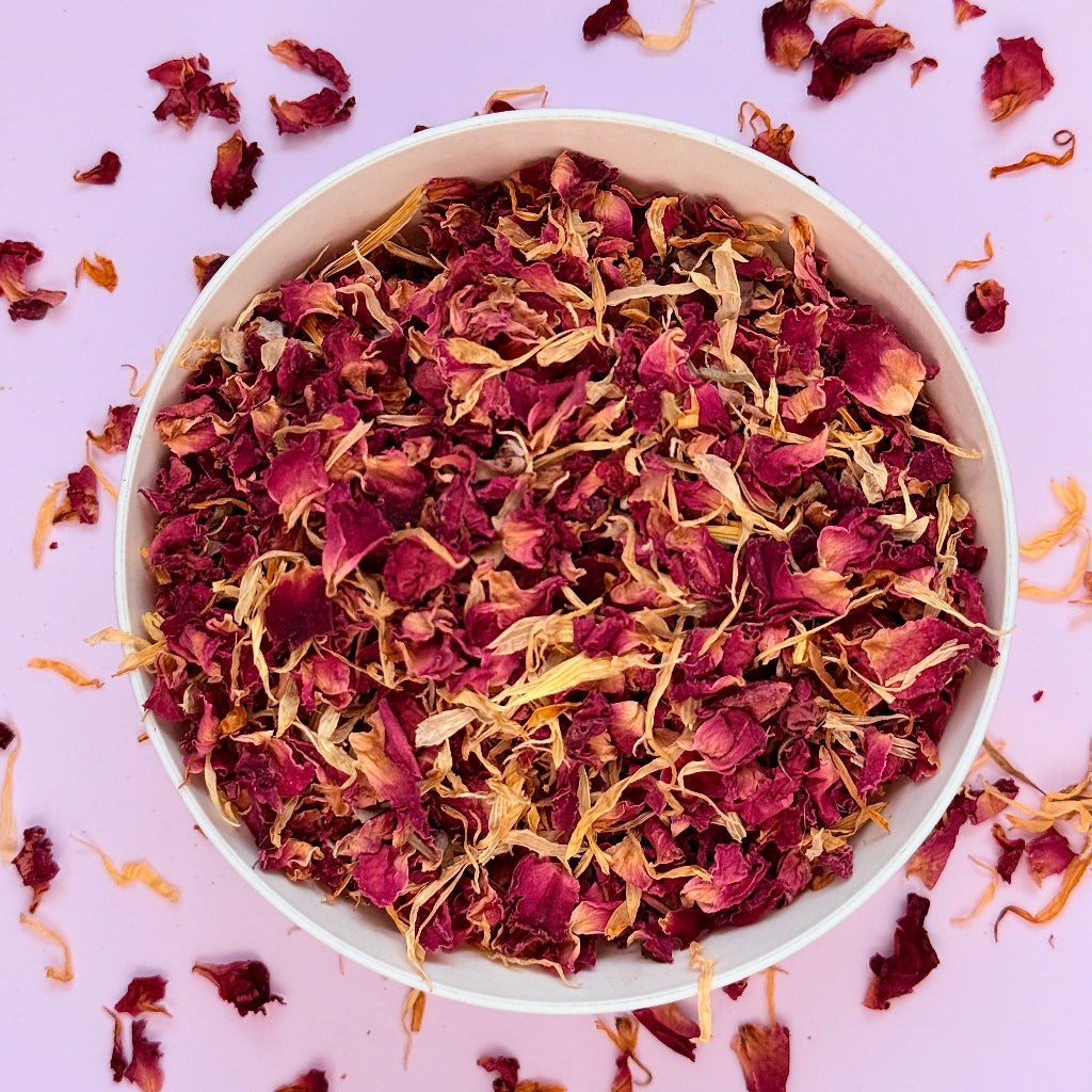 Dried Edible Flowers 20g - Sunlit Rose Element Studio Cakers Paradise