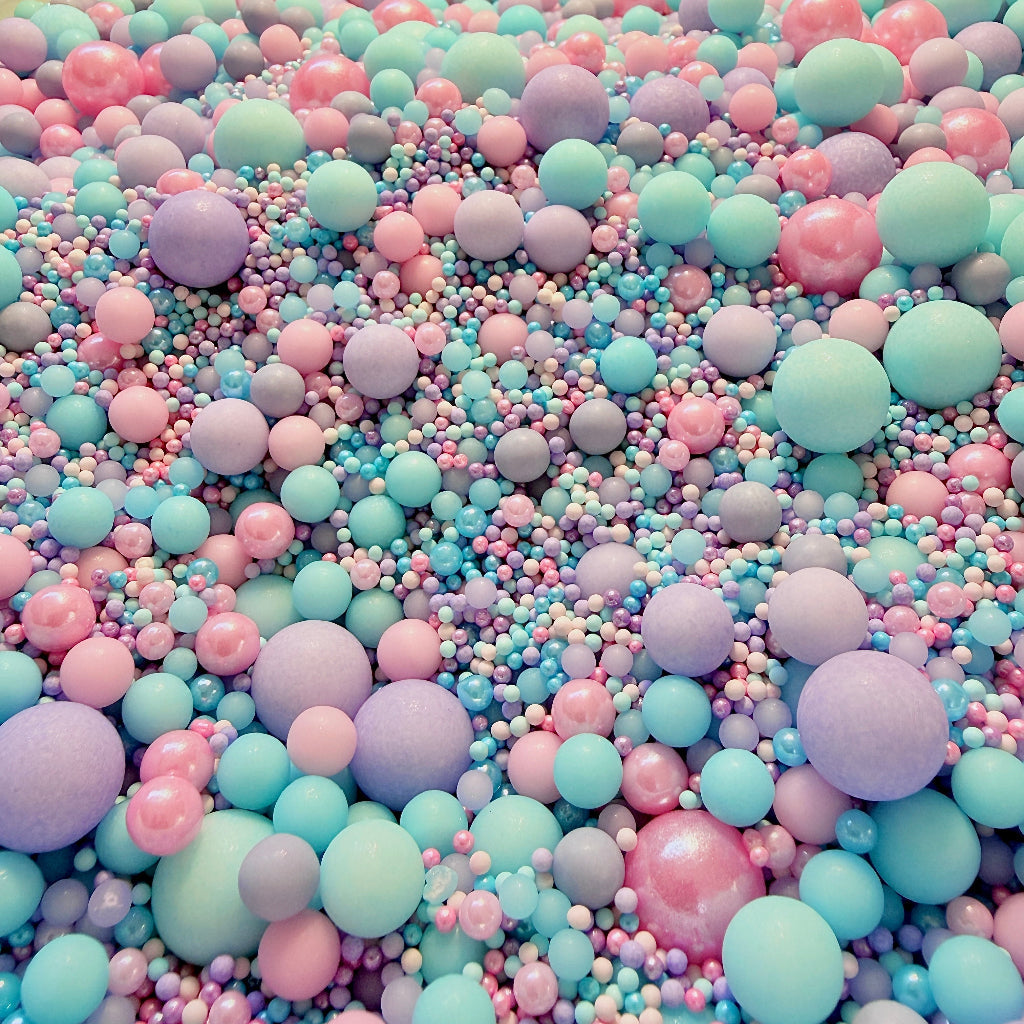 Edible Sprinkles - Mermaid Dreams 100g pastel blue pink purple sprinkle mix