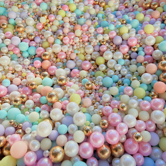 Edible Sprinkles Sprinkle mix - Pastel Dreams pink yellow blue gold white