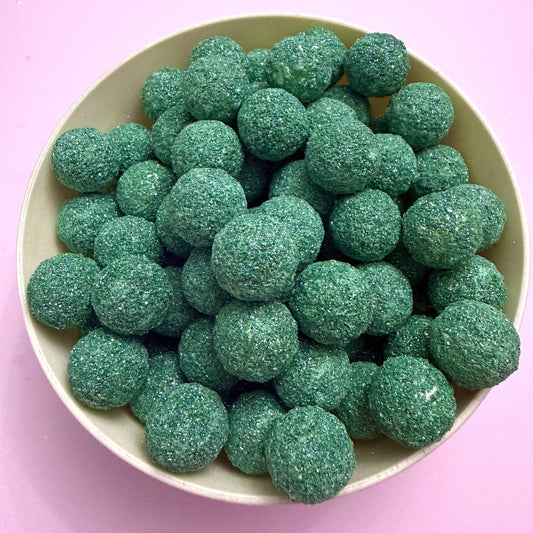 Edible Sprinkles 15mm Glitter Pearls - Christmas Green Sprinkle Cakers Paradise