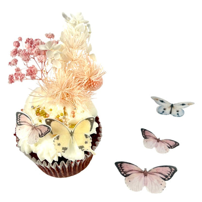 Edible Wafer Cupcake Toppers - Mixed Butterflies 25pc
