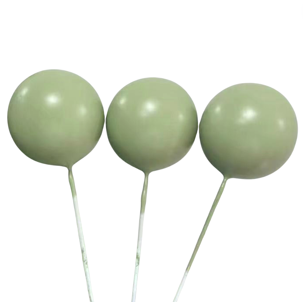 Cake Balls 12pc Mixed Sizes - Matte Sage Green