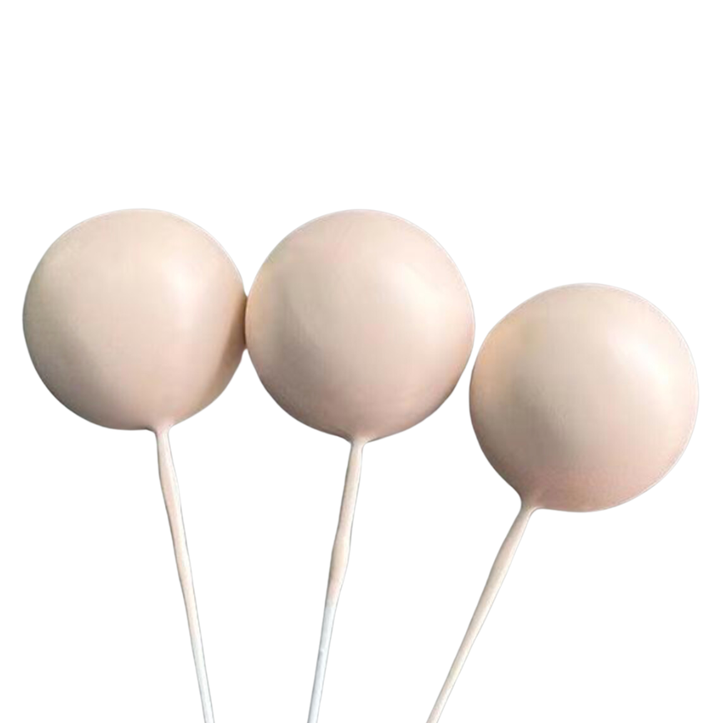Cake Balls 12pc Mixed Sizes - Matte Nude