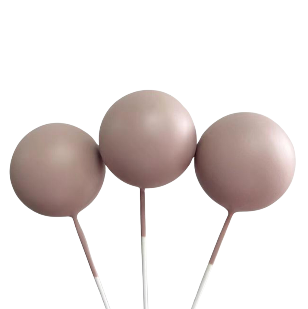 Cake Balls 12pc Mixed Sizes - Matte Taupe