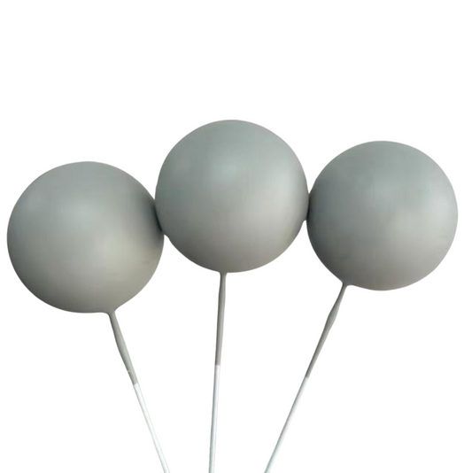 Cake Balls 12pc Mixed Sizes - Matte Grey