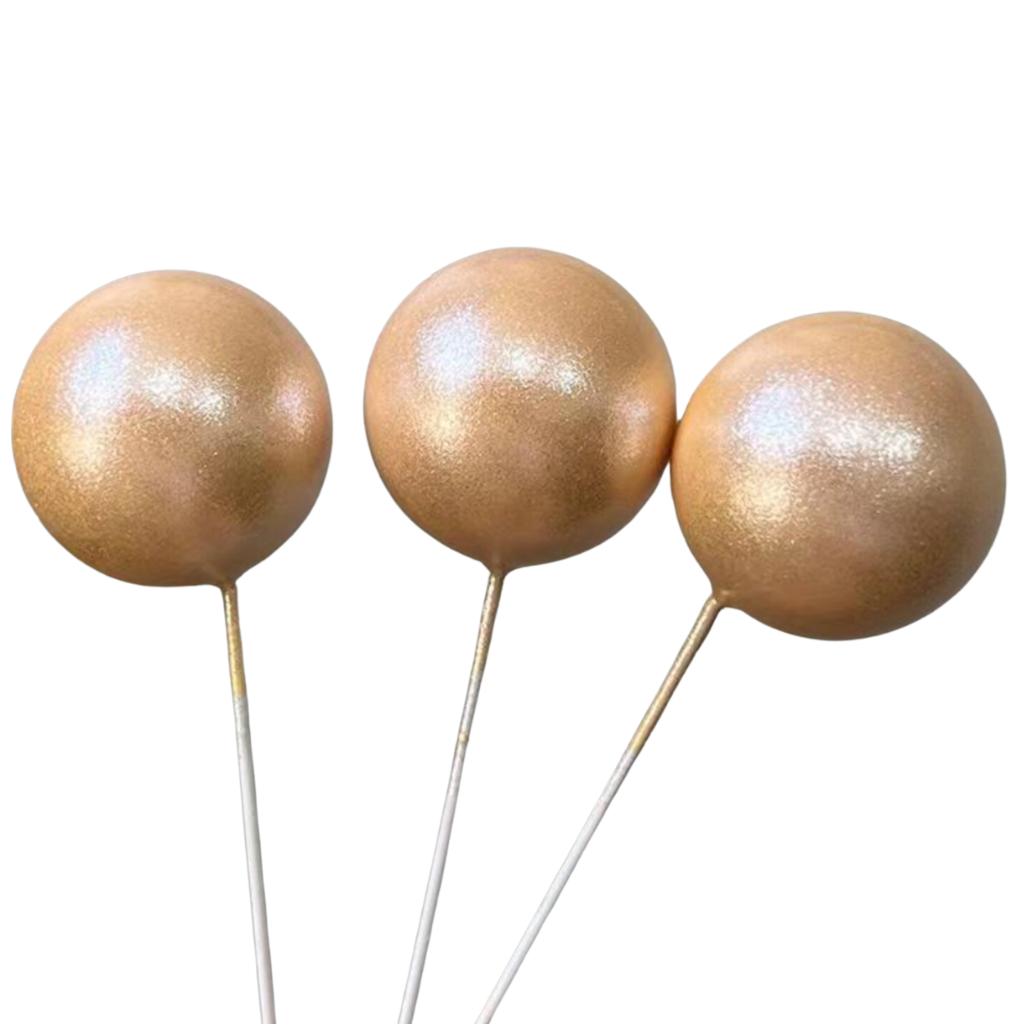 Cake Balls 12pc Mixed Sizes - Shimmer Yellow