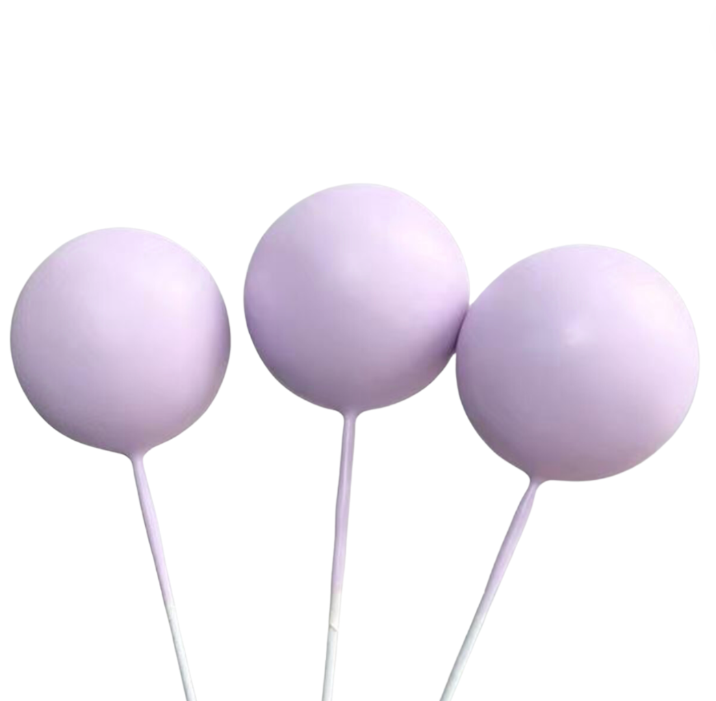 Cake Balls 12pc Mixed Sizes - Matte Lilac