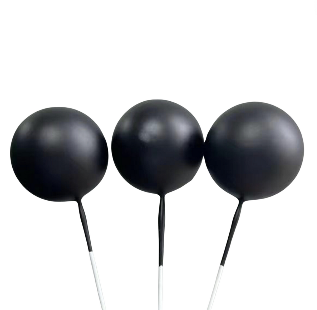 Cake Balls 12pc Mixed Sizes - Matte Black