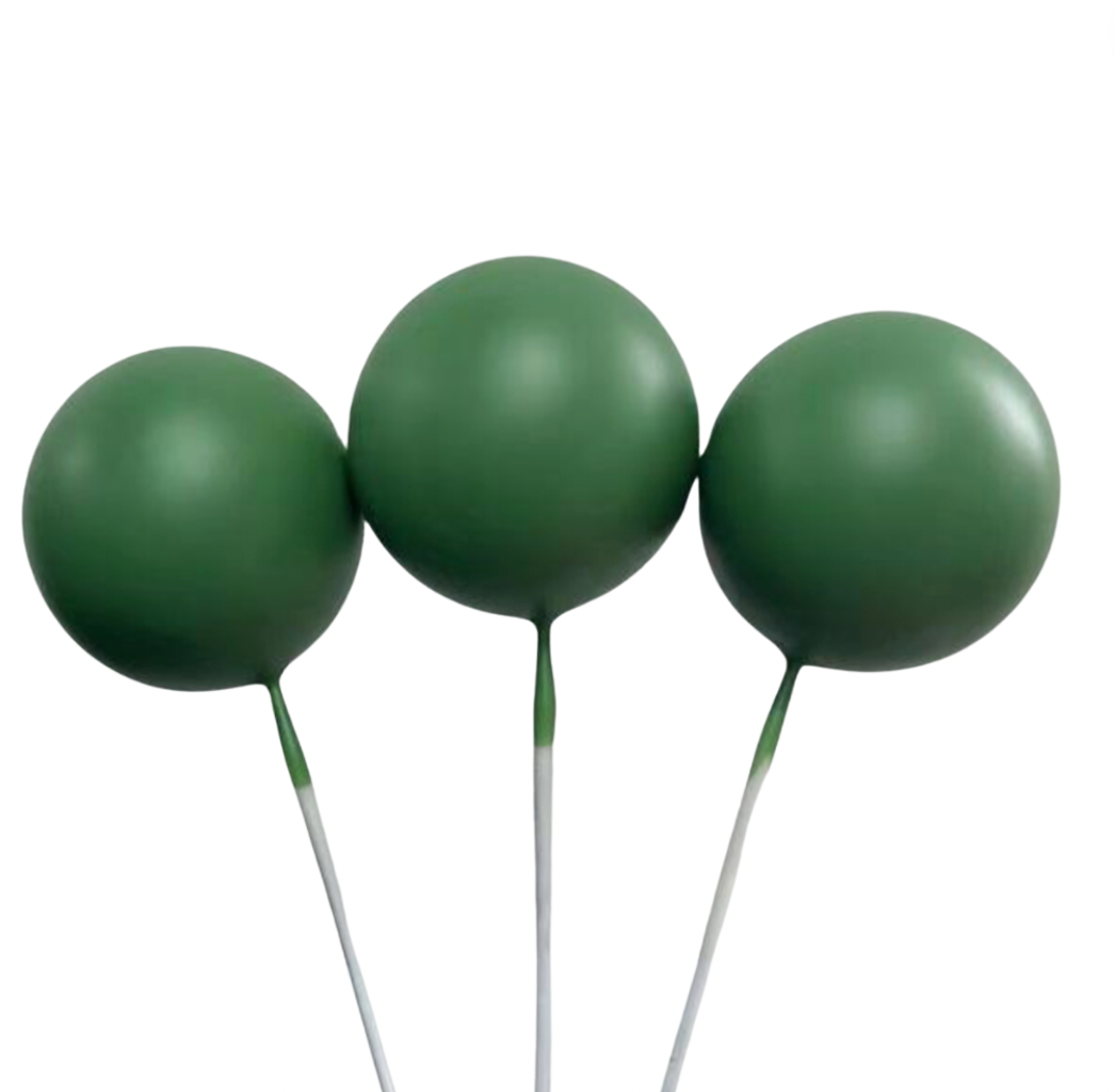 Cake Balls 12pc Mixed Sizes - Matte Dark Green