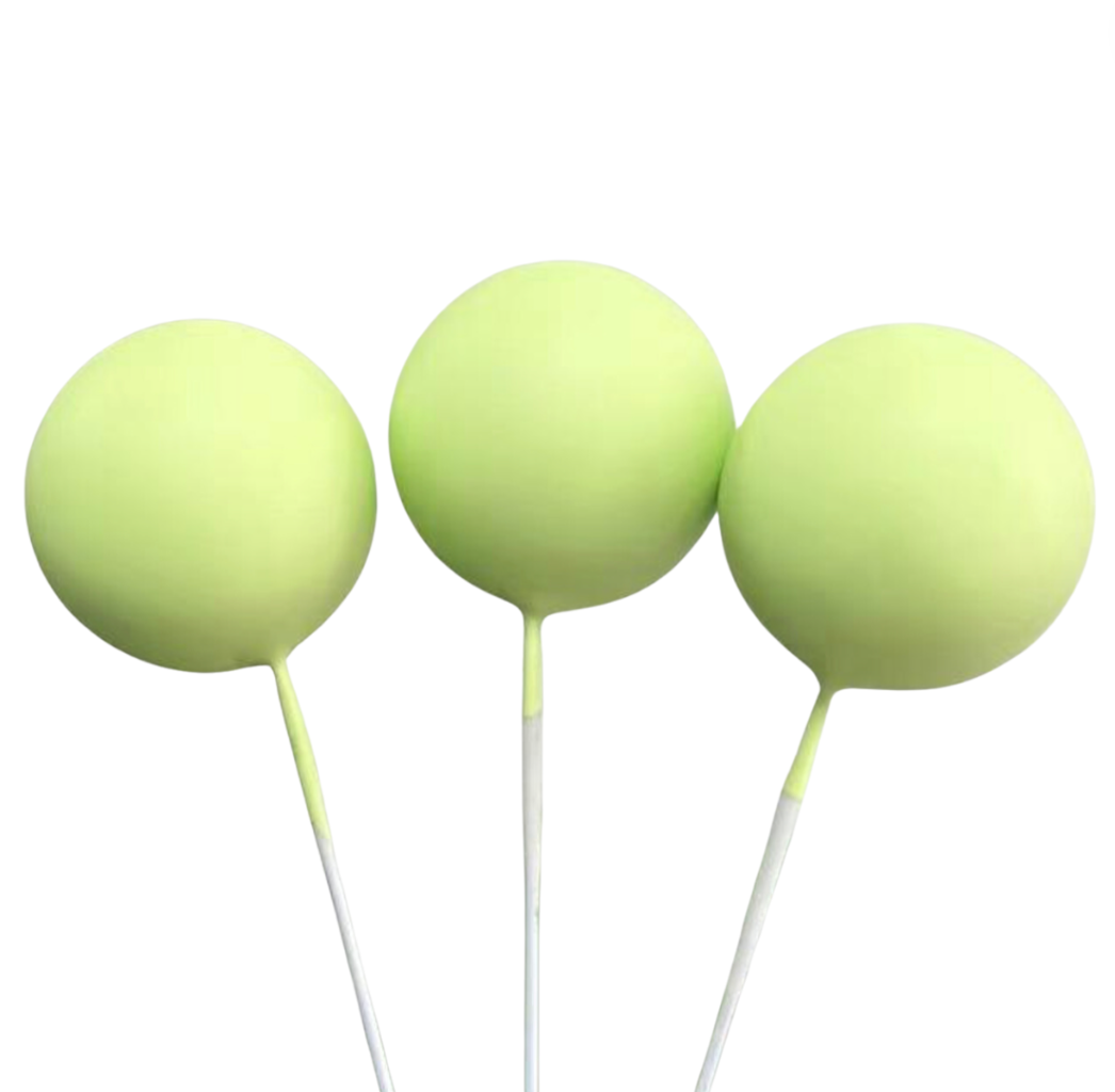 Cake Balls 12pc Mixed Sizes - Matte Light Green