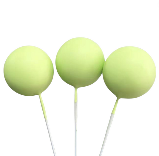 Cake Balls 12pc Mixed Sizes - Matte Light Green